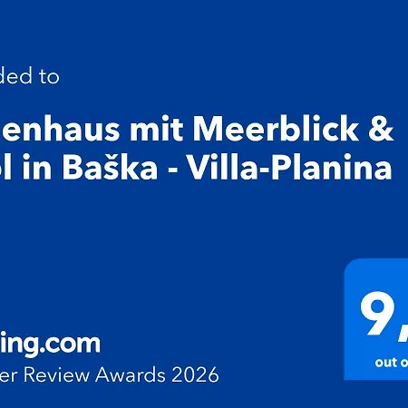 別荘 Mit Meerblick & Pool In - Villa-planina バスカ